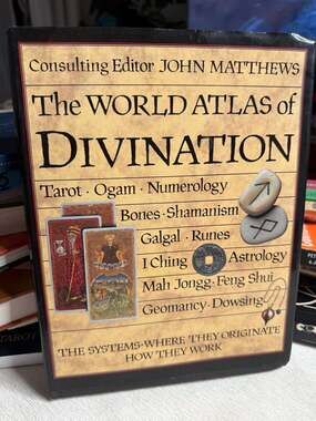 The World Atlas of Divination by John Matthews Hardcover Book
